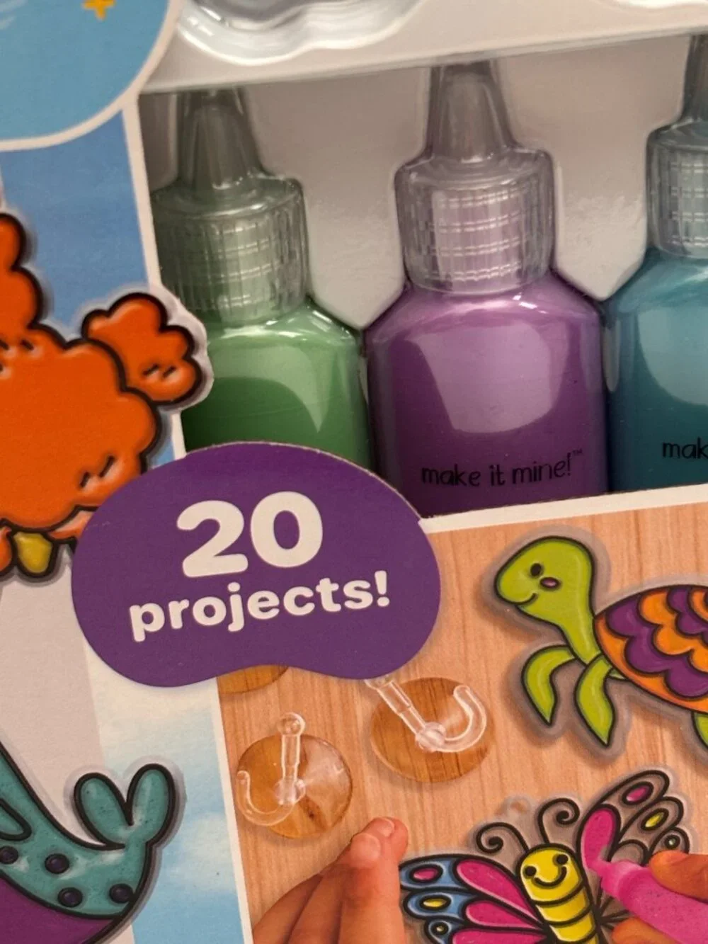 Make It Mine Window Art Kit With 10 Paints & 20 Projects For Kids Ages 6+